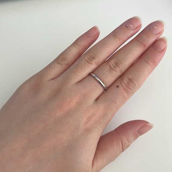 18k white gold band - Picture 5 of 5